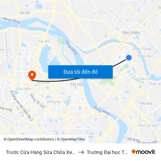 Trước Cửa Hàng Sửa Chữa Xe Máy Hùng Phi 15m to Trường Đại học Thủ đô Hà Nội map