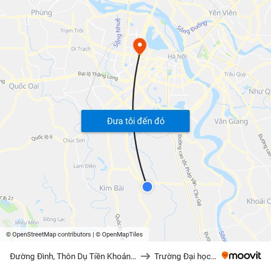 Đường Đình, Thôn Dụ Tiền Khoảng 50m-Đường Liên Thôn Xã to Trường Đại học Thủ đô Hà Nội map