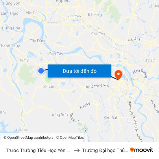 Trước Trường Tiểu Học Yên Bài Khu C, Đt87 to Trường Đại học Thủ đô Hà Nội map