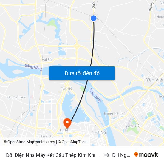 Đối Diện Nhà Máy Kết Cấu Thép Kim Khí Đông Anh - Km 13+400 Quốc Lộ 3 to ĐH Nguyễn Trãi map