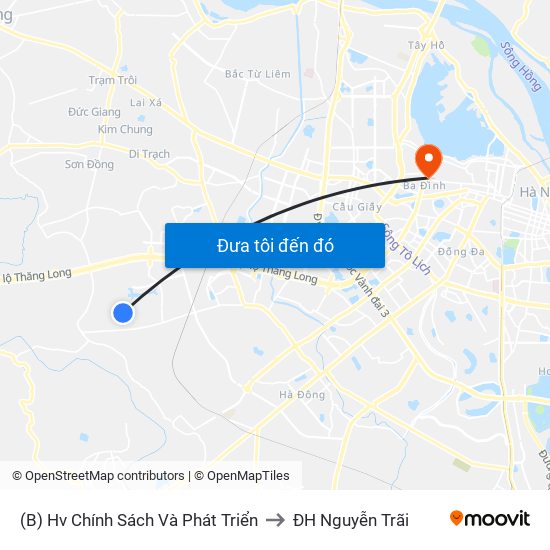 (B) Hv Chính Sách Và Phát Triển to ĐH Nguyễn Trãi map