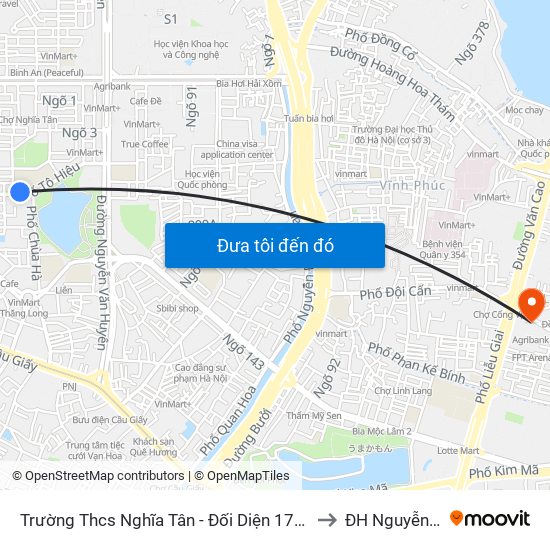 Trường Thcs Nghĩa Tân - Đối Diện 179 Tô Hiệu to ĐH Nguyễn Trãi map