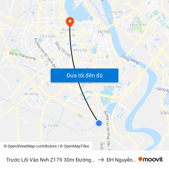 Trước Lối Vào Nvh Z179 30m Đường Quang Lai to ĐH Nguyễn Trãi map