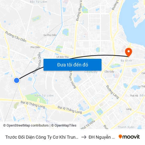 Trước Đối Diện Công Ty Cơ Khí Trung Sơn to ĐH Nguyễn Trãi map