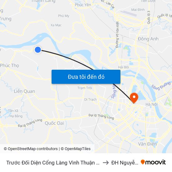 Trước Đối Diện Cổng Làng Vình Thuận - Xóm Trại 20m to ĐH Nguyễn Trãi map