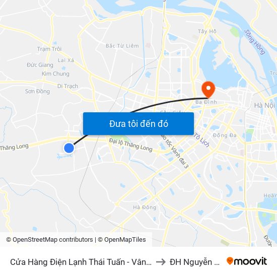 Cửa Hàng Điện Lạnh Thái Tuấn - Vân Lũng to ĐH Nguyễn Trãi map