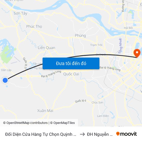 Đối Diện Cửa Hàng Tự Chọn Quỳnh Lương to ĐH Nguyễn Trãi map