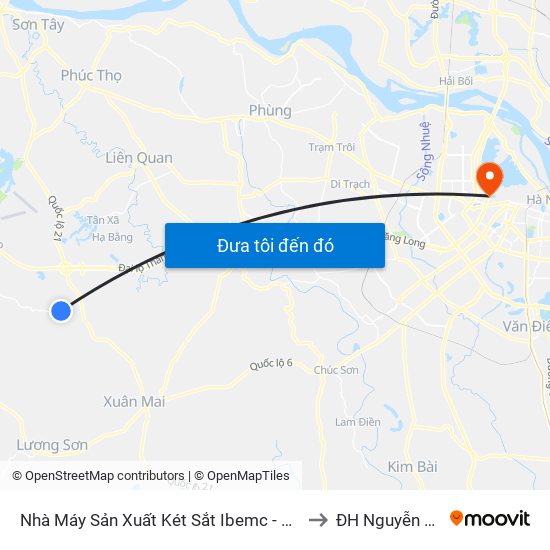 Nhà Máy Sản Xuất Két Sắt Ibemc - Đt446 to ĐH Nguyễn Trãi map