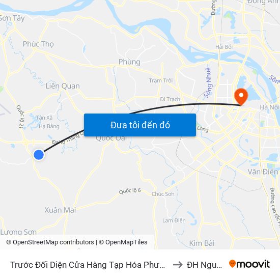 Trước Đối Diện Cửa Hàng Tạp Hóa Phương Tài - Thôn 7 - Phú Cát to ĐH Nguyễn Trãi map