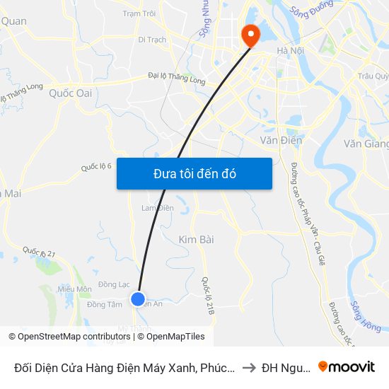 Đối Diện Cửa Hàng Điện Máy Xanh, Phú Lâm, Mỹ Đức - Tỉnh Lộ 429 to ĐH Nguyễn Trãi map