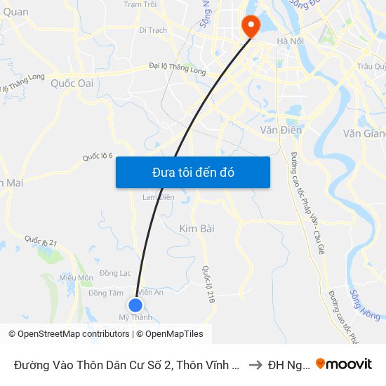 Đường Vào Thôn Dân Cư Số 2, Thôn Vĩnh Xương Thượng, Xã Mỹ Thành Khoảng 50m to ĐH Nguyễn Trãi map