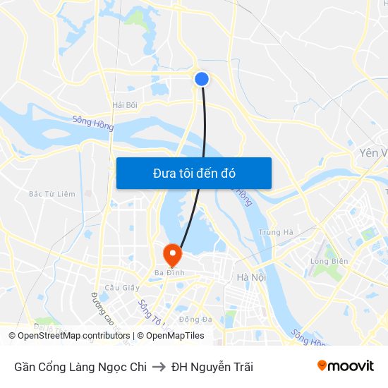 Gần Cổng Làng Ngọc Chi to ĐH Nguyễn Trãi map