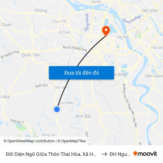 Đối Diện Ngõ Giữa Thôn Thái Hòa, Xã Hợp Đồng, Chương Mỹ, Tl 419 to ĐH Nguyễn Trãi map