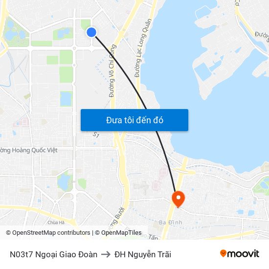 N03t7 Ngoại Giao Đoàn to ĐH Nguyễn Trãi map