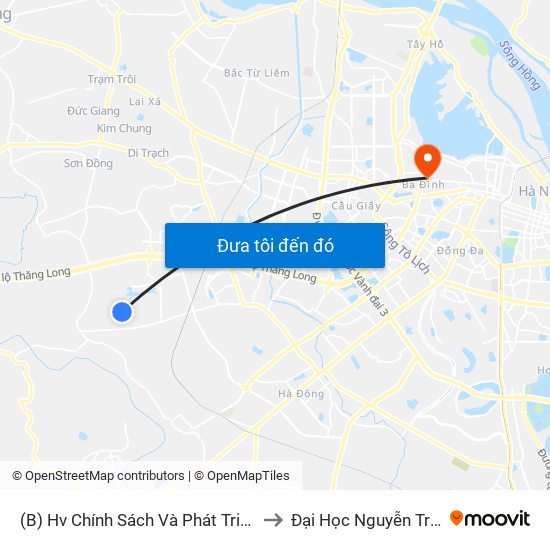 (B) Hv Chính Sách Và Phát Triển to Đại Học Nguyễn Trãi map