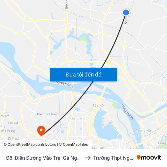 Đối Diện Đường Vào Trại Gà Nguyên Khê - Km 15+750 Quốc Lộ 3 to Trường Thpt Nguyễn Thị Minh Khai map