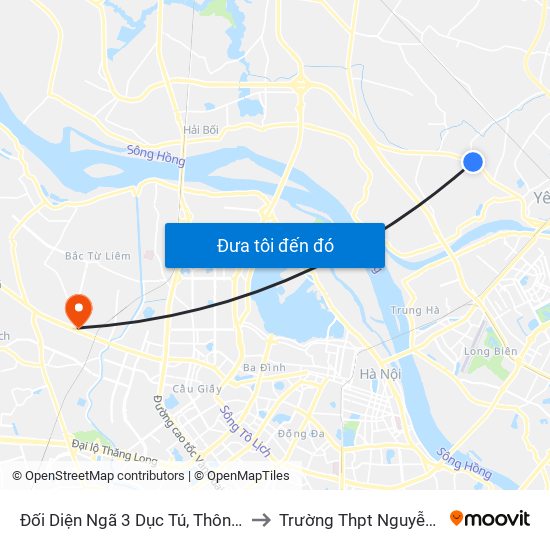 Đối Diện Ngã 3 Dục Tú, Thôn Lộc Hà - Quốc Lộ 3 to Trường Thpt Nguyễn Thị Minh Khai map