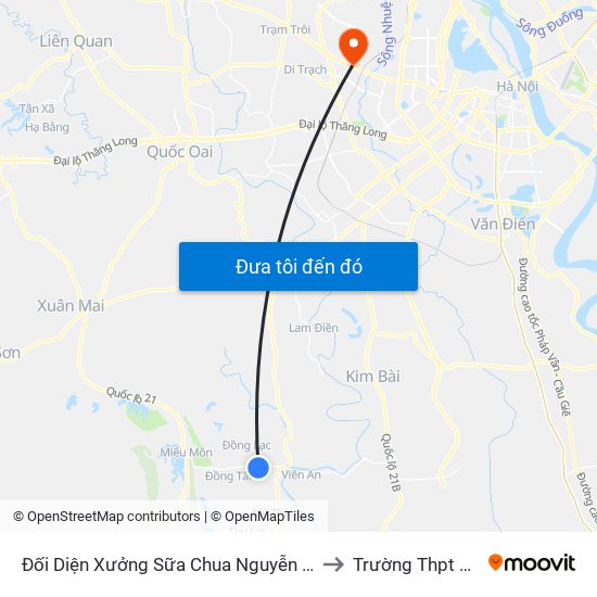 Đối Diện Xưởng Sữa Chua Nguyễn Huy Thôn Chân Chim, Phúc Lâm - Tỉnh Lộ 429 to Trường Thpt Nguyễn Thị Minh Khai map