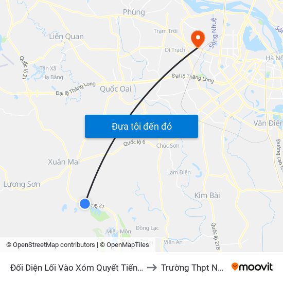 Đối Diện Lối Vào Xóm Quyết Tiến Thôn Nam Sơn - Đường Hồ Chí Minh to Trường Thpt Nguyễn Thị Minh Khai map
