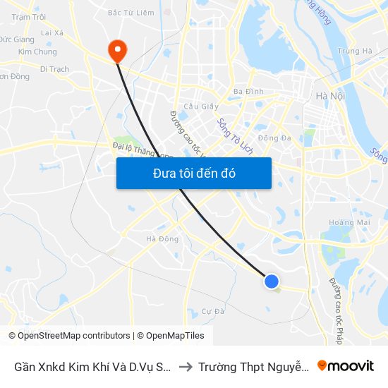 Gần Xnkd Kim Khí Và D.Vụ Số 3 - Phan Trọng Tuệ to Trường Thpt Nguyễn Thị Minh Khai map