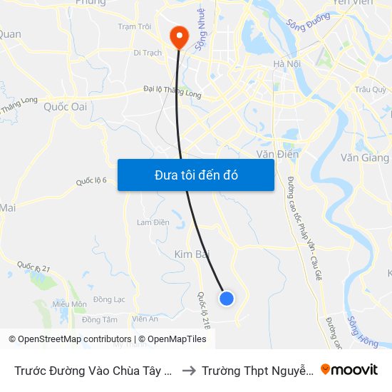 Trước Đường Vào Chùa Tây Quế Sơn Khoảng 50m to Trường Thpt Nguyễn Thị Minh Khai map