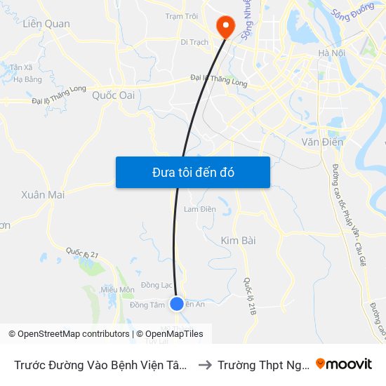 Trước Đường Vào Bệnh Viện Tâm Thần Huyện Mỹ Đức Khoảng 50m to Trường Thpt Nguyễn Thị Minh Khai map