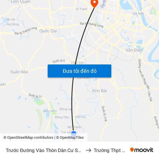 Trước Đường Vào Thôn Dân Cư Số 9, Thôn Vĩnh Lạc, Xã Mỹ Thành Khoảng 50m to Trường Thpt Nguyễn Thị Minh Khai map