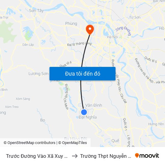 Trước Đường Vào Xã Xuy Xá Khoảng 50m to Trường Thpt Nguyễn Thị Minh Khai map