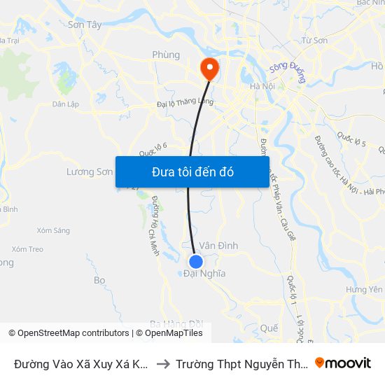 Đường Vào Xã Xuy Xá Khoảng 50m to Trường Thpt Nguyễn Thị Minh Khai map