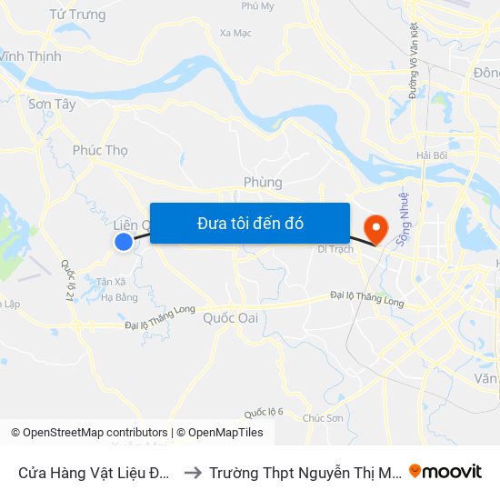 Cửa Hàng Vật Liệu Đá Granit to Trường Thpt Nguyễn Thị Minh Khai map