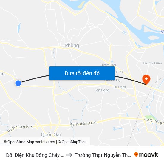 Đối Diện Khu Đồng Cháy Hưng Ngải to Trường Thpt Nguyễn Thị Minh Khai map