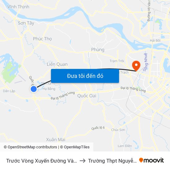 Trước Vòng Xuyến Đường Vào Trường Đh Fpt 70m to Trường Thpt Nguyễn Thị Minh Khai map