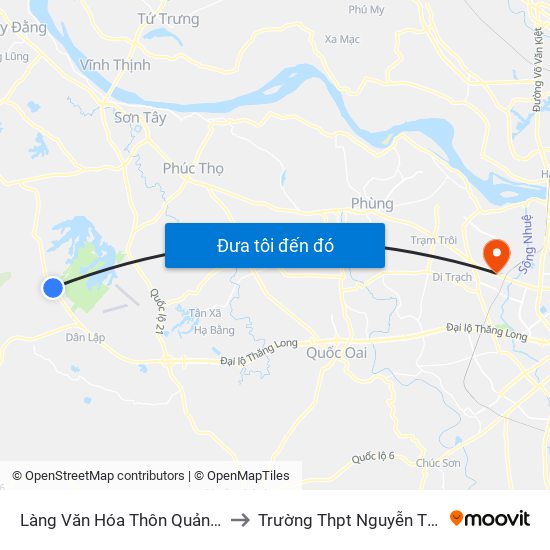 Làng Văn Hóa Thôn Quảng Phúc, Đt87 to Trường Thpt Nguyễn Thị Minh Khai map