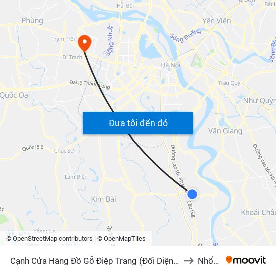 Cạnh Cửa Hàng Đồ Gỗ Điệp Trang (Đối Diện Cột Mốc H1/14) - Tl 427 to Nhổn City map