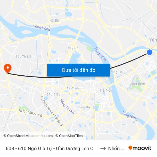 608 - 610 Ngô Gia Tự - Gần Đường Lên Cầu Đuống to Nhổn City map