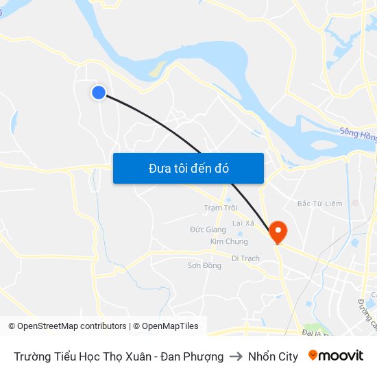 Trường Tiểu Học Thọ Xuân - Đan Phượng to Nhổn City map