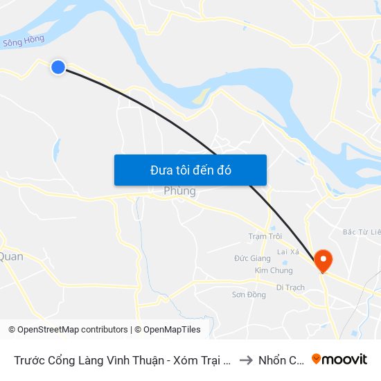 Trước Cổng Làng Vình Thuận - Xóm Trại 10m to Nhổn City map