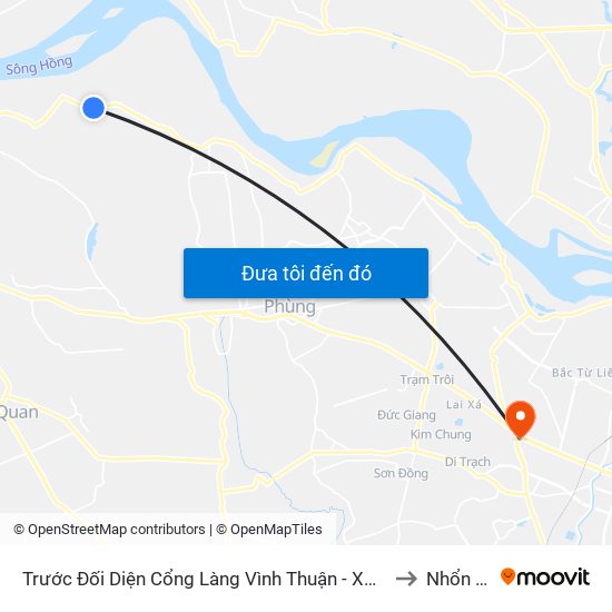 Trước Đối Diện Cổng Làng Vình Thuận - Xóm Trại 20m to Nhổn City map