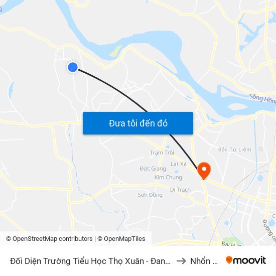 Đối Diện Trường Tiểu Học Thọ Xuân - Đan Phượng to Nhổn City map