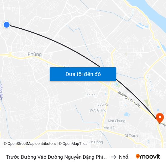 Trước Đường Vào Đường Nguyễn Đặng Phi - Khu Di Tích Đá La Thạch to Nhổn City map