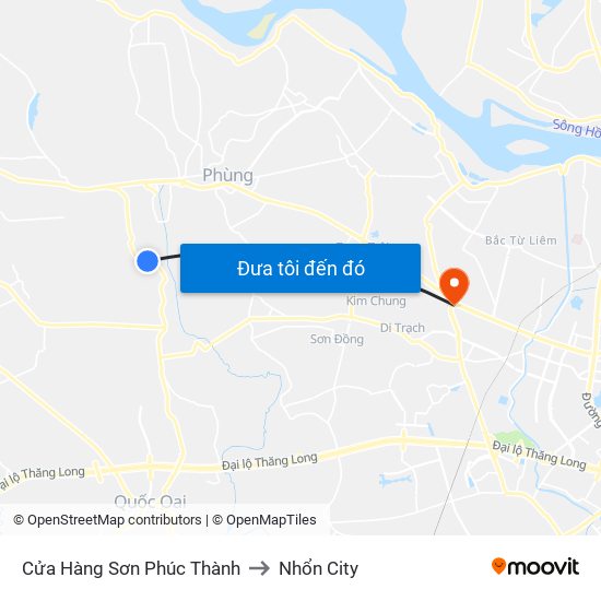 Cửa Hàng Sơn Phúc Thành to Nhổn City map