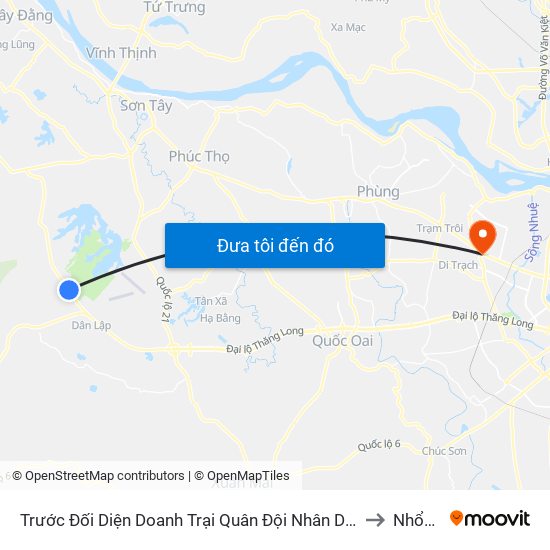 Trước Đối Diện Doanh Trại Quân Đội Nhân Dân Việt Nam 15m, Đt87 to Nhổn City map