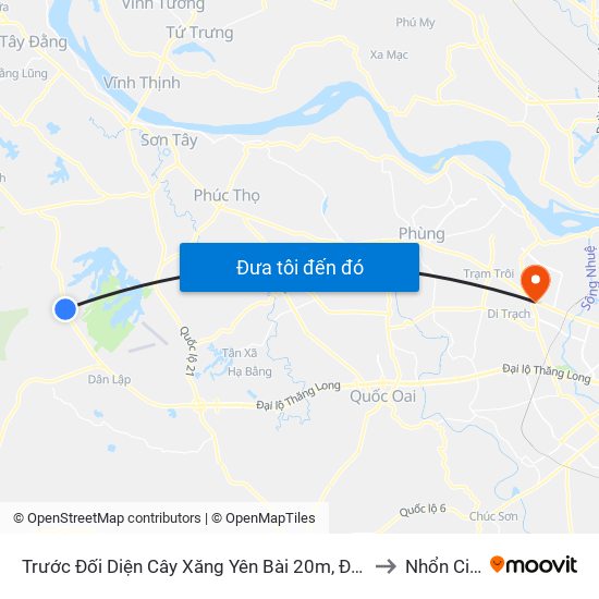 Trước Đối Diện Cây Xăng Yên Bài 20m, Đt87 to Nhổn City map