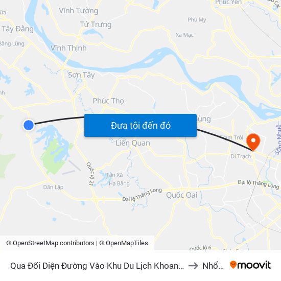 Qua Đối Diện Đường Vào Khu Du Lịch Khoang Sanh, Suối Tiên 50m, Đt87 to Nhổn City map