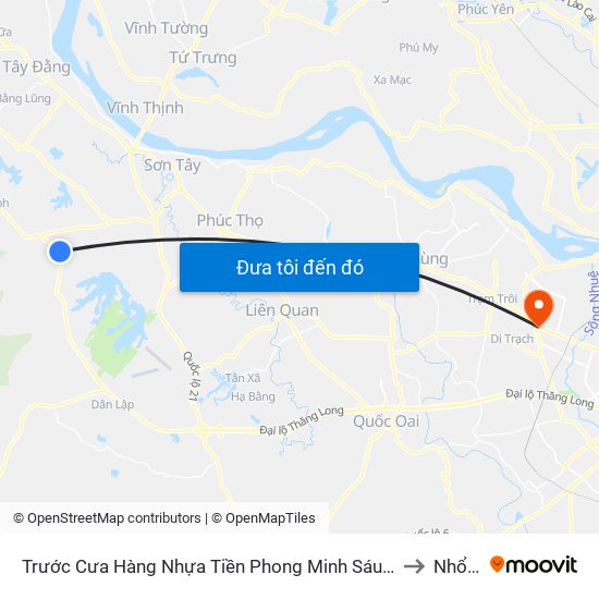 Trước Cưa Hàng Nhựa Tiền Phong Minh Sáu, Thôn Xuân Hòa, Vân Hòa, Đt87 to Nhổn City map