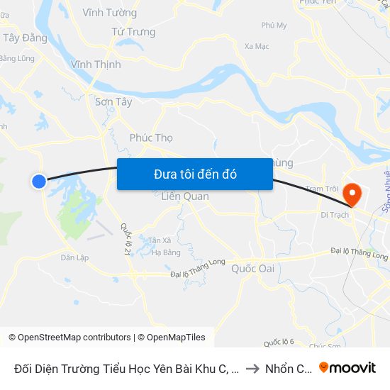 Đối Diện Trường Tiểu Học Yên Bài Khu C, Đt87 to Nhổn City map