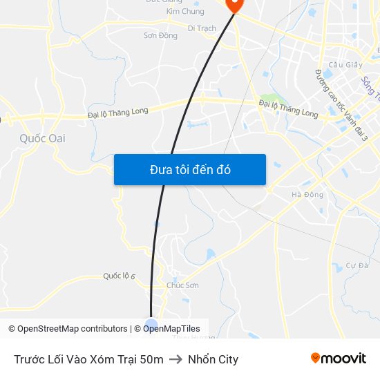 Trước Lối Vào Xóm Trại 50m to Nhổn City map