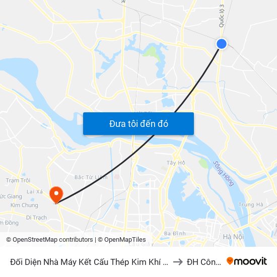 Đối Diện Nhà Máy Kết Cấu Thép Kim Khí Đông Anh - Km 13+400 Quốc Lộ 3 to ĐH Công Nghiệp map