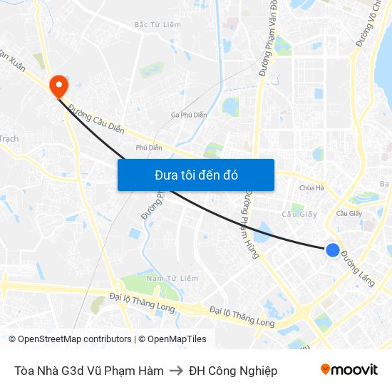 Tòa Nhà G3d Vũ Phạm Hàm to ĐH Công Nghiệp map