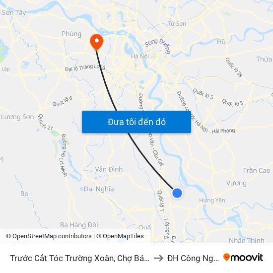 Trước Cắt Tóc Trường Xoăn, Chợ Bái - Dt428 to ĐH Công Nghiệp map